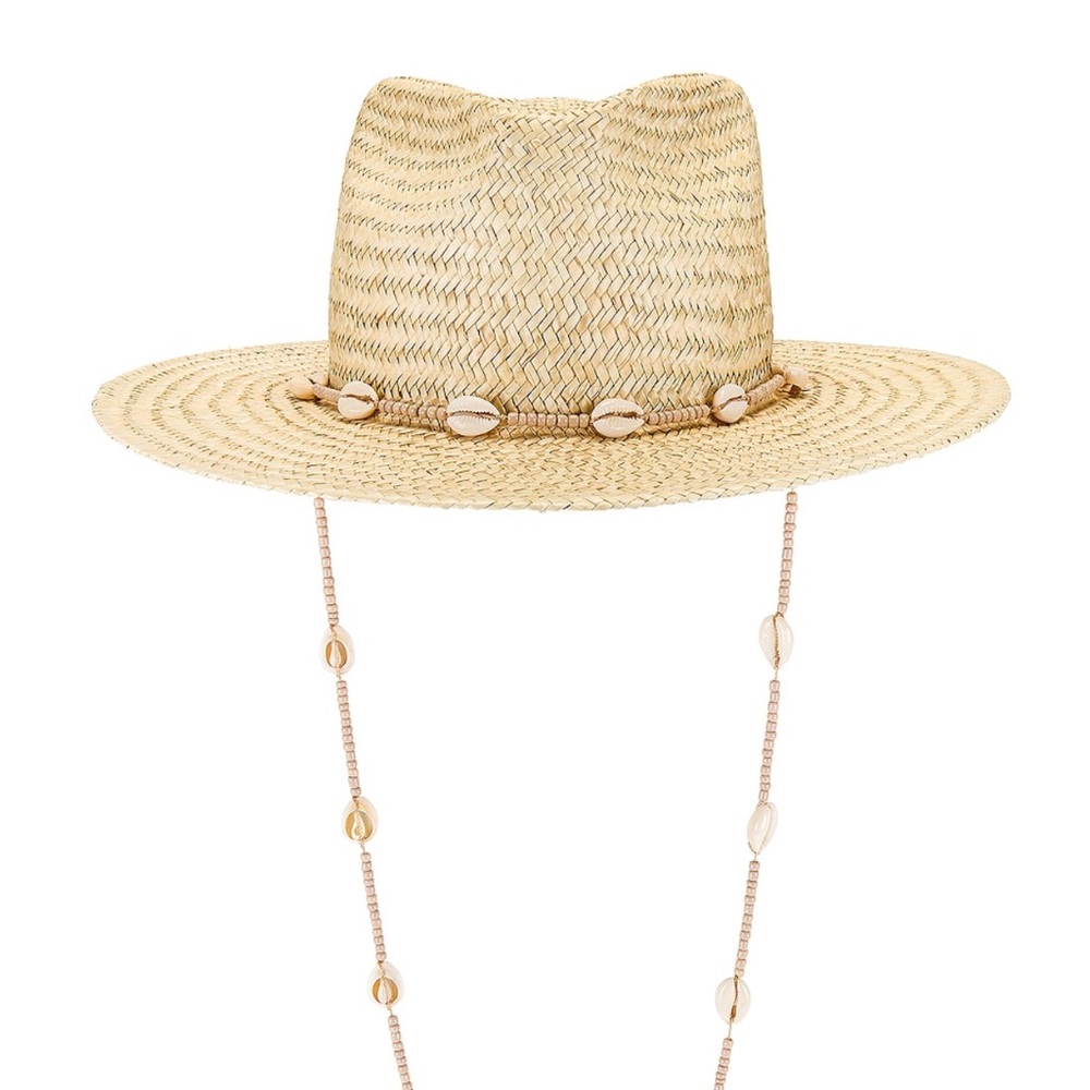 Seashells Fedora Hat in Natural